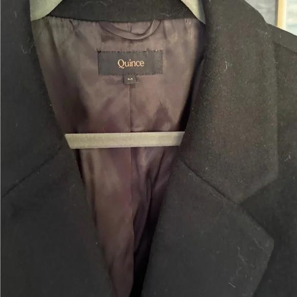 Quince Italian Wool Classic Single-Breasted Coat-Size Medium - Picture 6 of 7